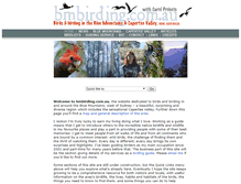 Tablet Screenshot of bmbirding.com.au